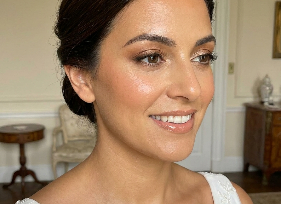Maquillaje de novia natural con recogido elegante para boda 2027 en Gran Canaria